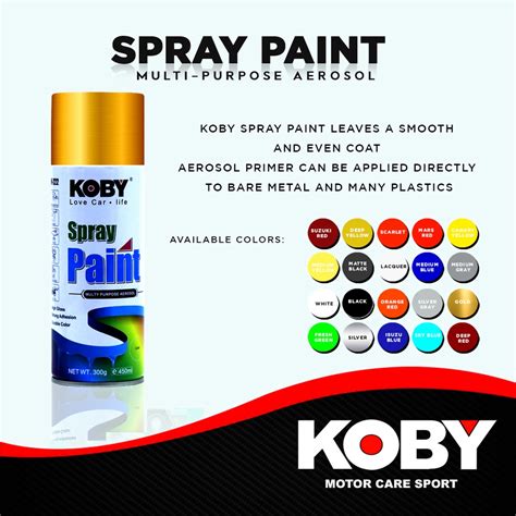 koby spray paint|Koby Spray Paint 20 Colors 450ml .